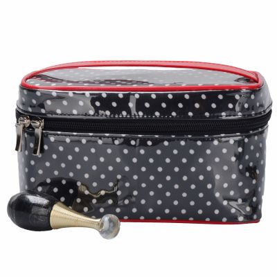 Polka Dots Monogrammed Cosmetic Bag
